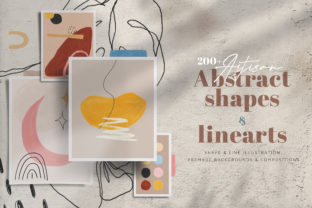 Artisan Abstract Shapes Line Art for Creative Projects