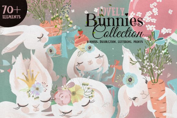 Lovely Bunnies Collection: A Flexible Design Resource for Creative Professionals