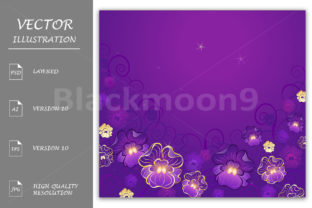 Luxurious Violet: Premium Floral Design Assets