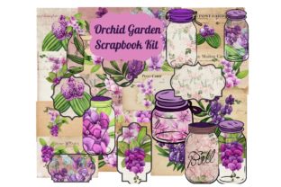 Orchid Garden Junk Journal Printable Scrapbook Kit: A Creative Haven for Crafters