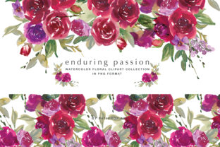 Red Watercolor Rose Clipart Set for Creative Projects