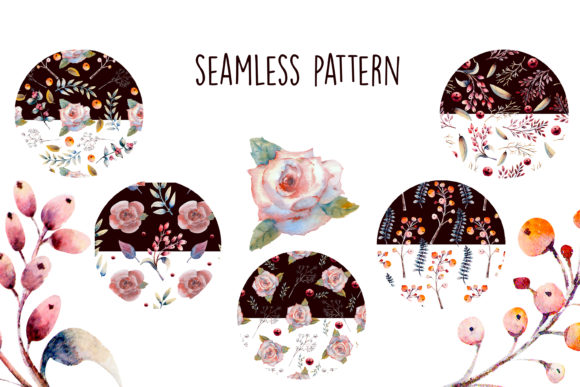 Seamless Pattern Rose Flowers Berries: Practical Applications for Creative Projects