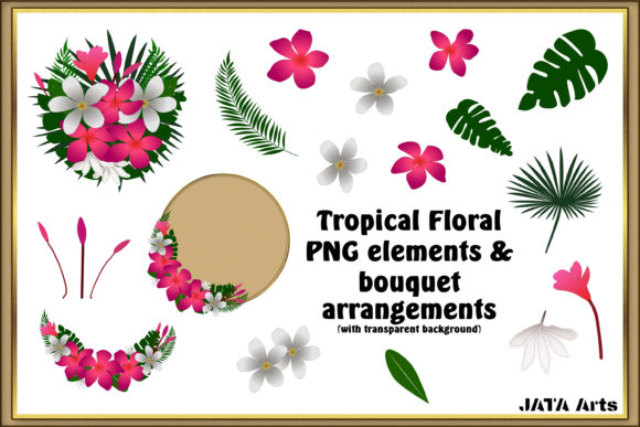 Tropical Flowers Bouquet: Design Flexibility for Every Creator