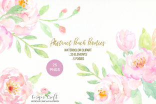 Watercolor Peach Peony: A Versatile Digital Art Resource for Designers and Creatives